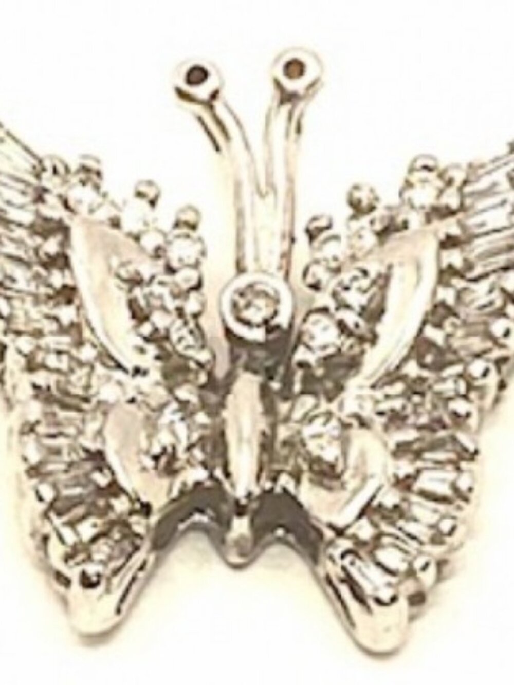 14K Ethereal Diamond Studded Butterfly Pendant for the Butterfly Conoisseeur